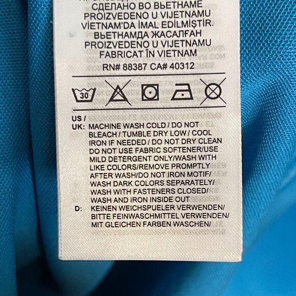 adidas Men Primegreen Colorblock Essentials UPF 1/4 Zip Pullover Stretch Blue L - Picture 11 of 13